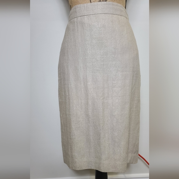 Cotton Blend Ann Taylor Skirt Suit - Picture 2 of 7